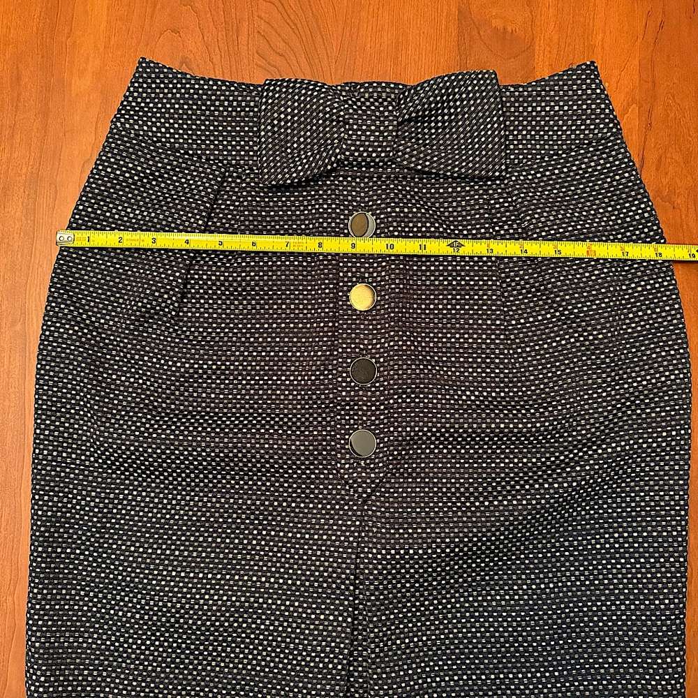 Anthropologie | Leifsdottir Sprightly Tweed Bow Front Skirt 6 - Picture 12 of 13